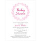 Pink Baby Shower Wreath Invitations Image 4 of 6